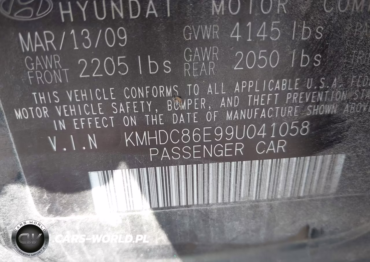 2009 Hyundai Elantra Touring VIN:KMHDC86E99U041058 - 9