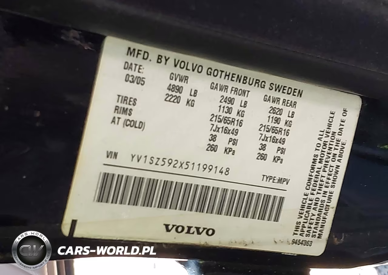 2005 Volvo Xc70 2.5T Awd VIN:YV1SZ592X51199148 - 9