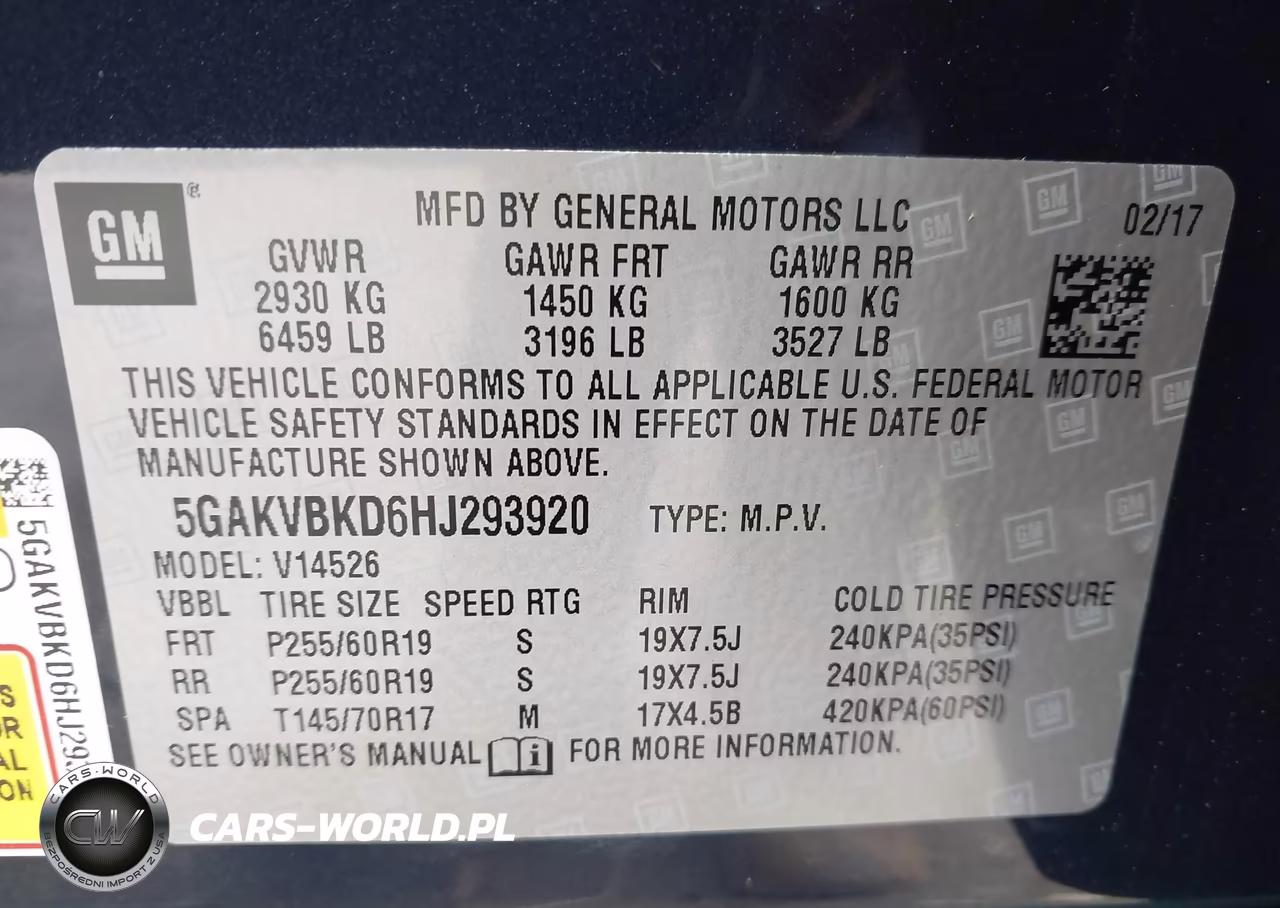 2017 Buick Enclave Leather VIN:5GAKVBKD6HJ293920 - 9