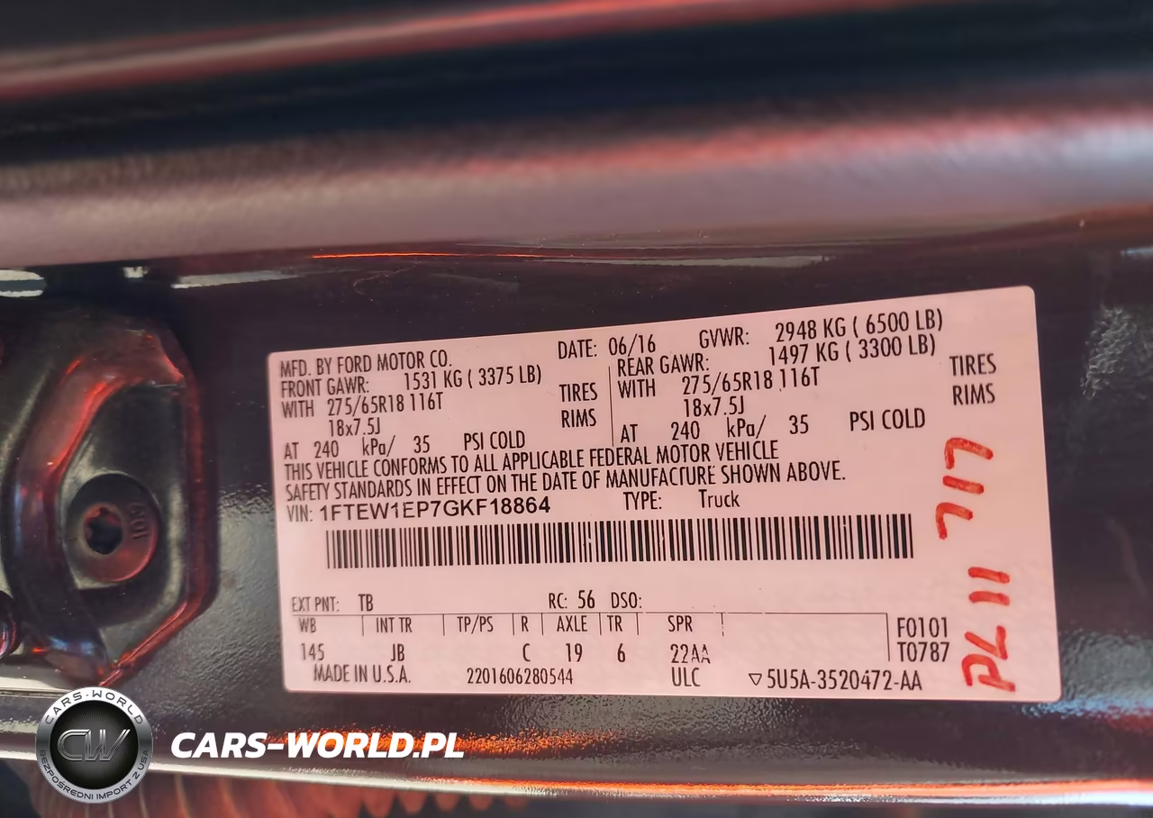 2016 Ford F-150 Xlt VIN:1FTEW1EP7GKF18864 - 9
