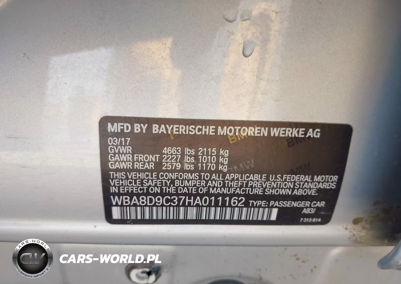 2017 BMW 330I xDrive VIN:WBA8D9C37HA011162 - 9