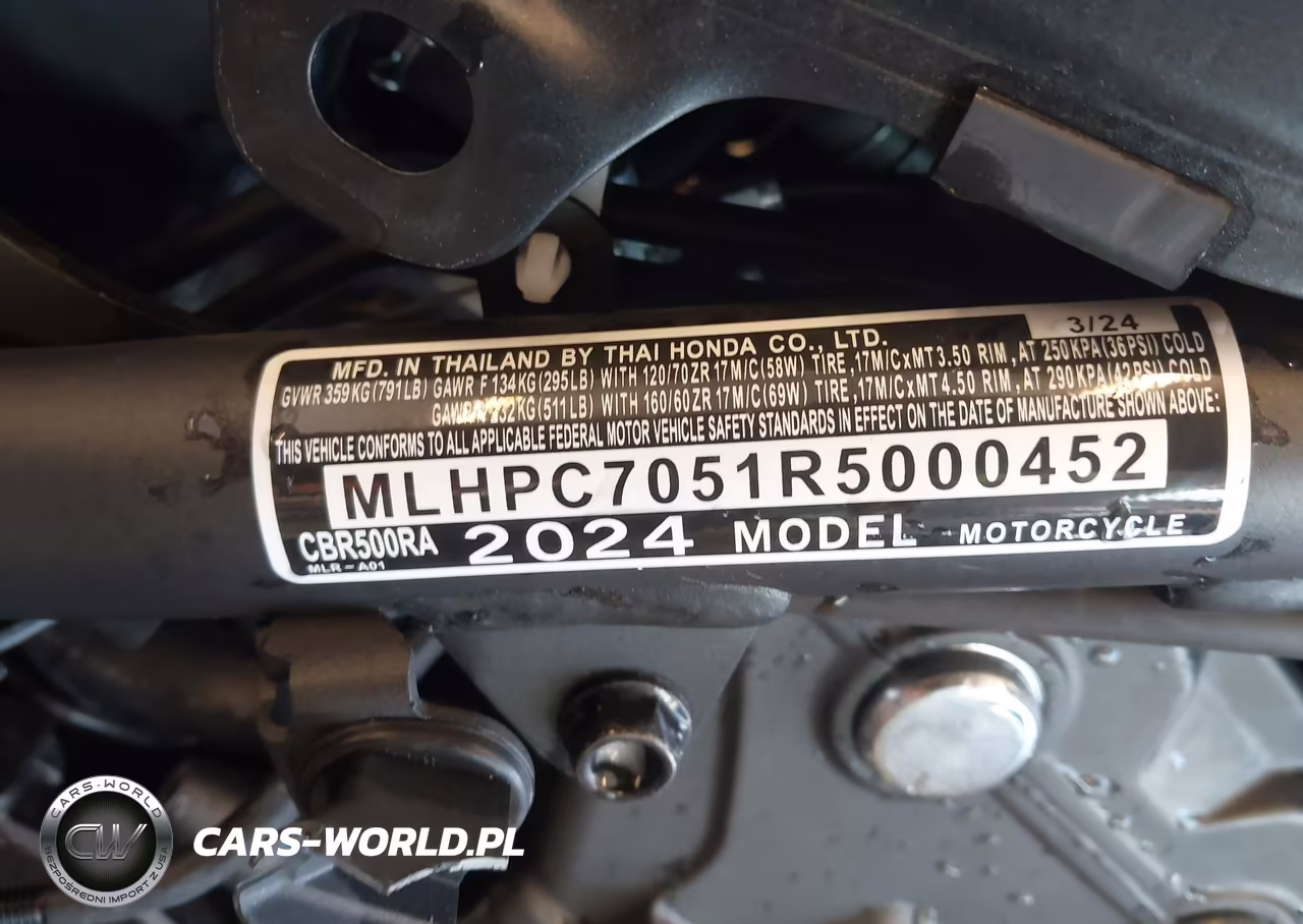 2024 Honda Cbr500 Ra VIN:MLHPC7051R5000452 - 10
