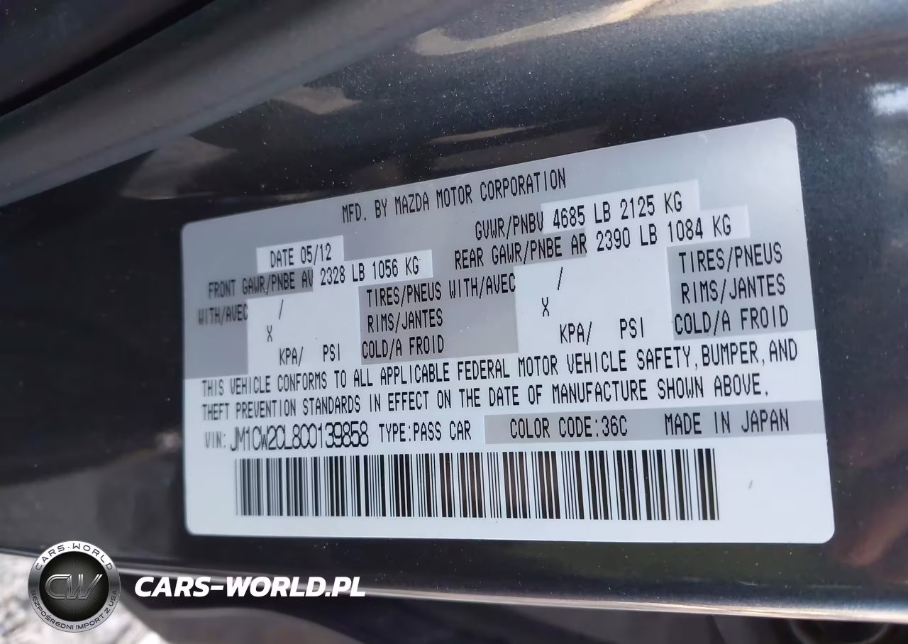 2012 Mazda Mazda5 Touring VIN:JM1CW2CL8C0139858 - 9