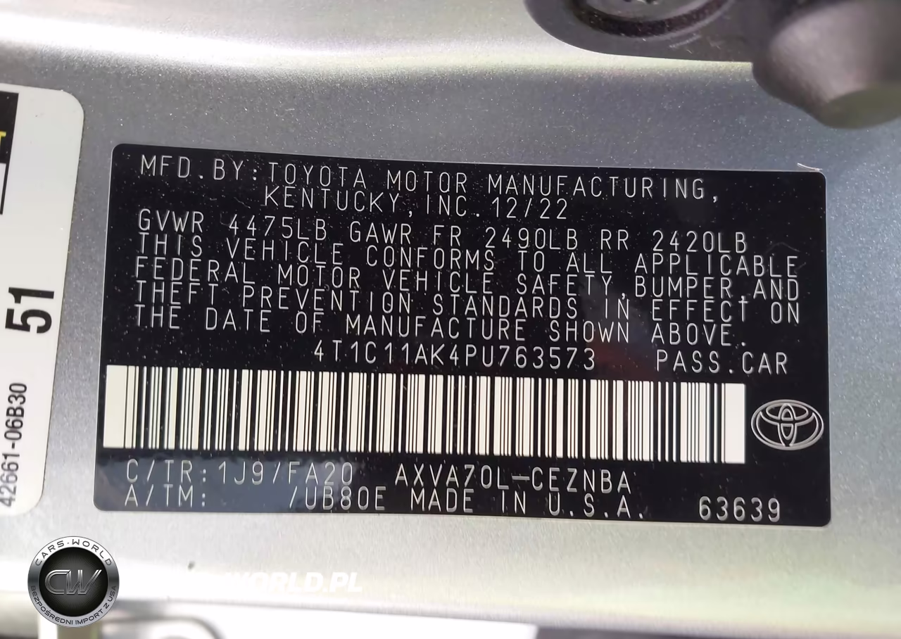 2023 Toyota Camry Le VIN:4T1C11AK4PU763573 - 9
