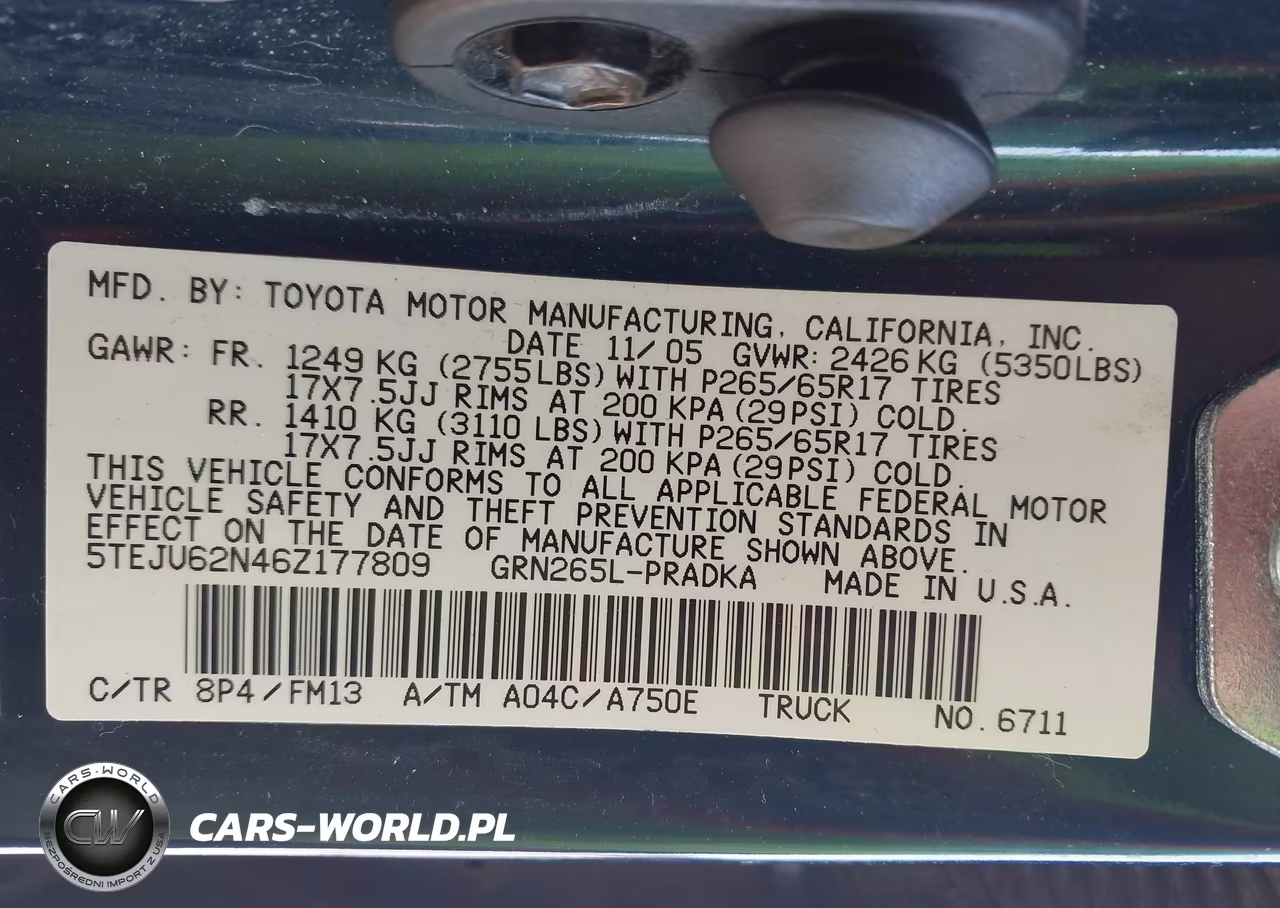 2006 Toyota Tacoma Prerunner V6 VIN:5TEJU62N46Z177809 - 9