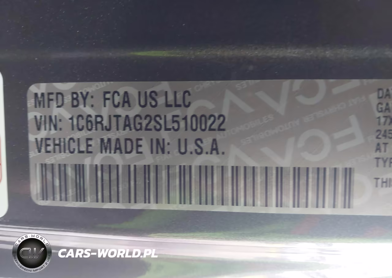 2025 Jeep Gladiator Sport VIN:1C6RJTAG2SL510022 - 9