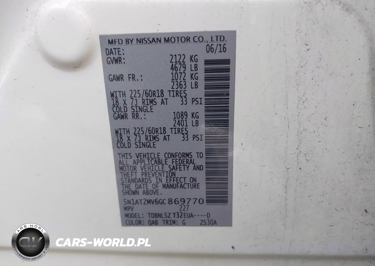 2016 Nissan Rogue Sl VIN:5N1AT2MV6GC869770 - 9