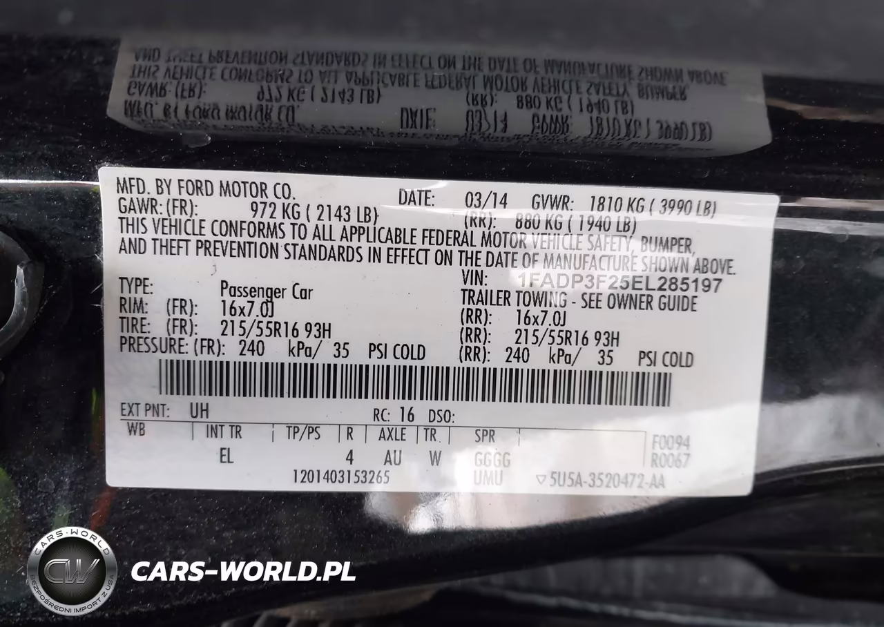 2014 Ford Focus Se VIN:1FADP3F25EL285197 - 9