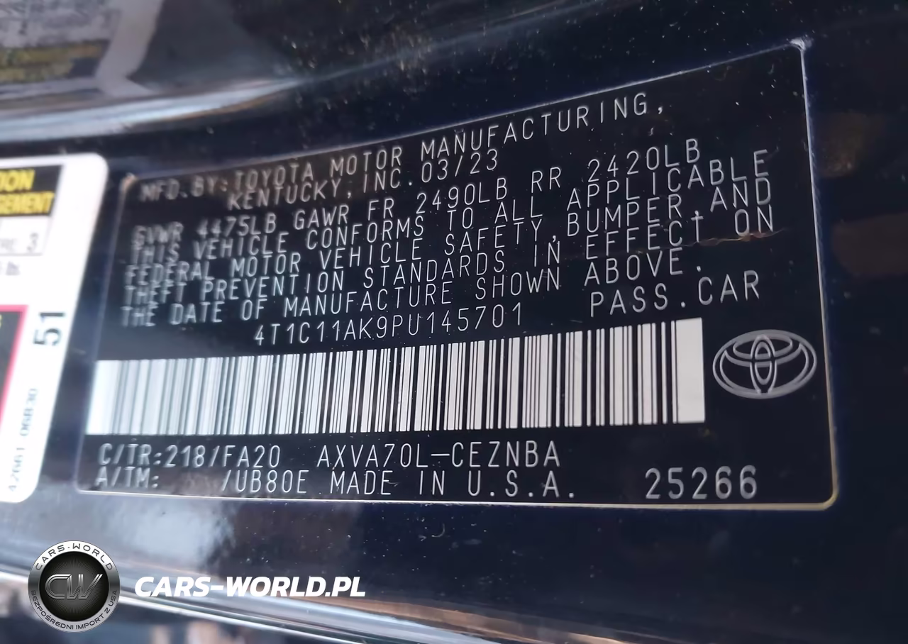 2023 Toyota Camry Le VIN:4T1C11AK9PU145701 - 9