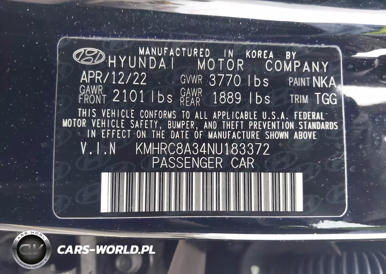 2022 Hyundai Venue Sel VIN:KMHRC8A34NU183372 - 9