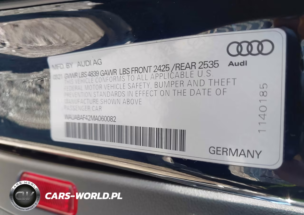 2021 Audi A4 Premium 40 Tfsi Quattro S Tronic VIN:WAUABAF42MA060082 - 9