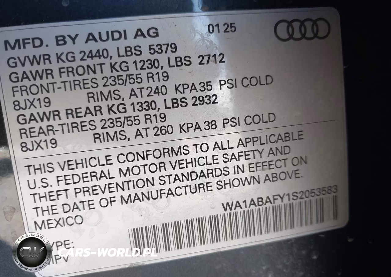 2025 Audi Q5 Premium 40 Tfsi Quattro S Tronic VIN:WA1ABAFY1S2053583 - 9