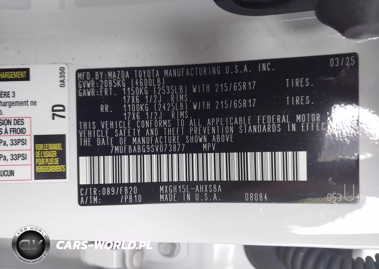 2025 Toyota Corolla Cross Hybrid Se VIN:7MUFBABG9SV073877 - 9