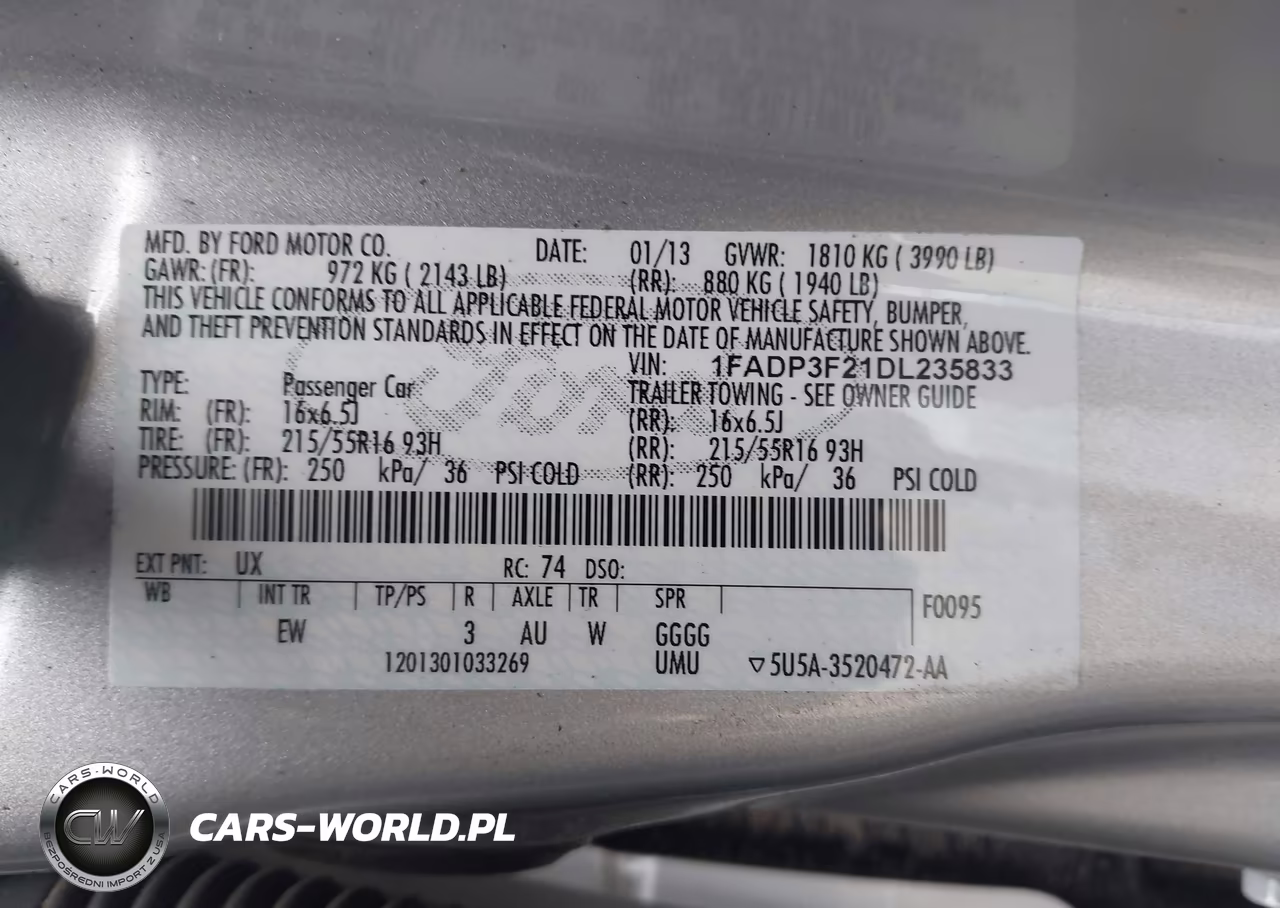 2013 Ford Focus Se VIN:1FADP3F21DL235833 - 9