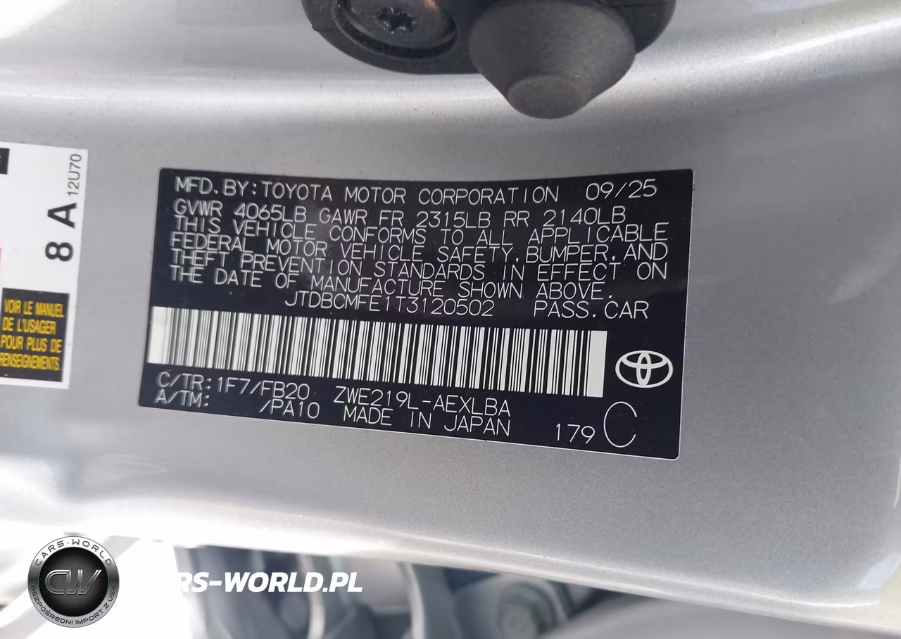 2026 Toyota Corolla Hybrid Hybrid Le VIN:JTDBCMFE1T3120502 - 9