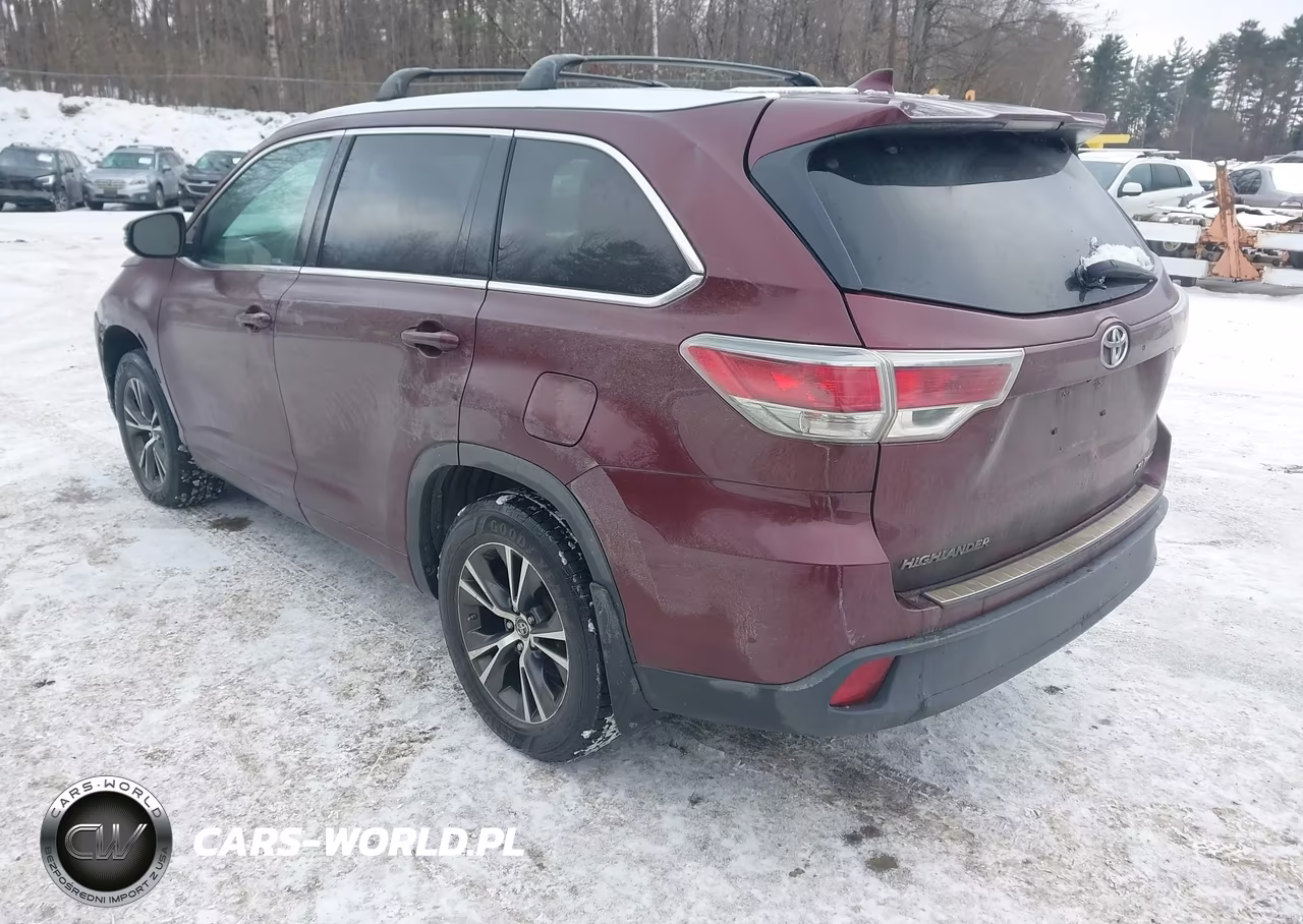 2016 Toyota Highlander Xle V6 VIN:5TDJKRFH5GS253306 - 3