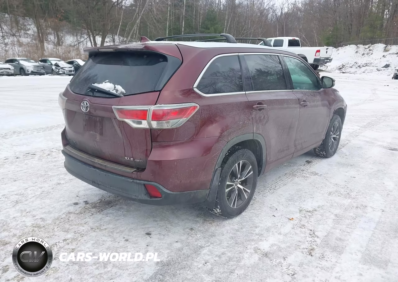 2016 Toyota Highlander Xle V6 VIN:5TDJKRFH5GS253306 - 4