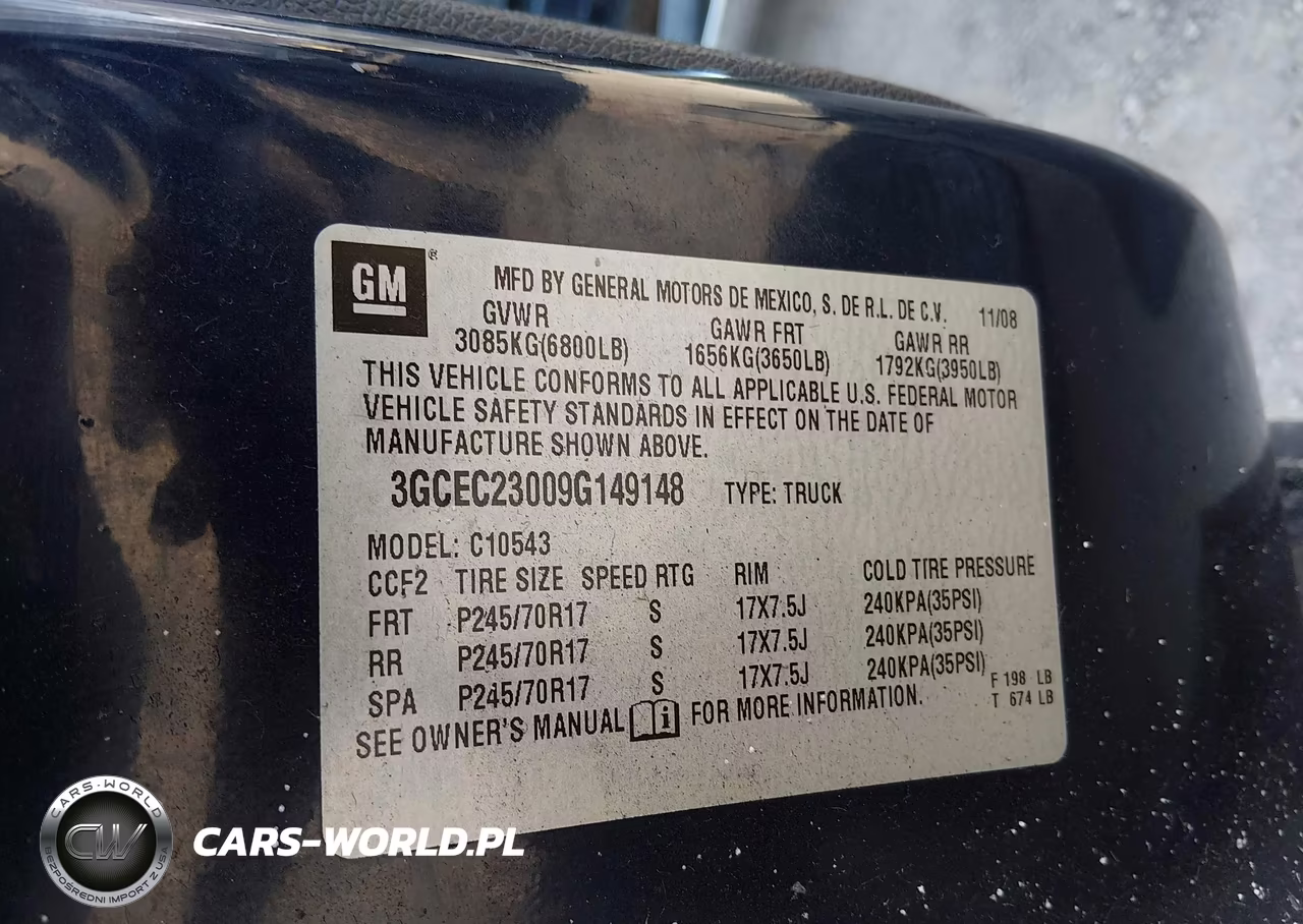 2009 Chevrolet Silverado 1500 Lt VIN:3GCEC23009G149148 - 9