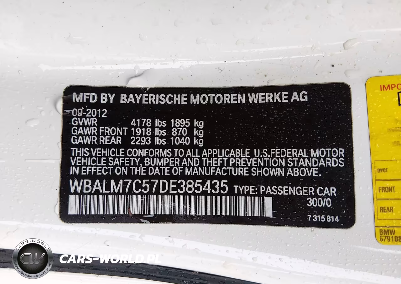 2013 BMW Z4 Sdrive35I VIN:WBALM7C57DE385435 - 9