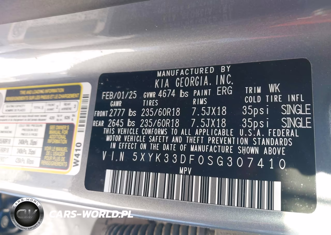 2025 Kia Sportage Ex VIN:5XYK33DF0SG307410 - 9