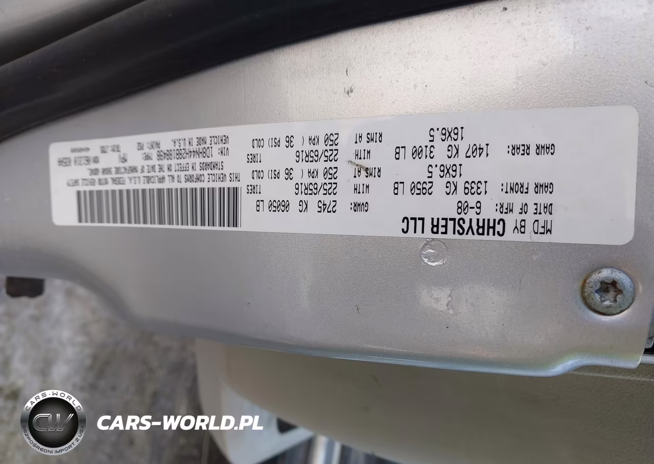 2008 Dodge Grand Caravan Se VIN:1D8HN44H28B188498 - 9