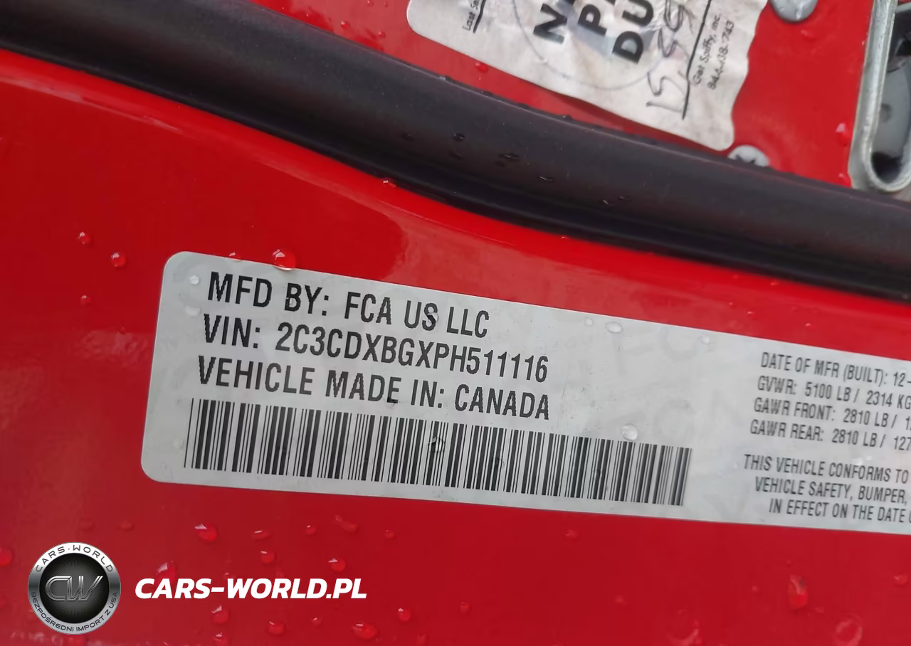 2023 Dodge Charger Sxt VIN:2C3CDXBGXPH511116 - 9