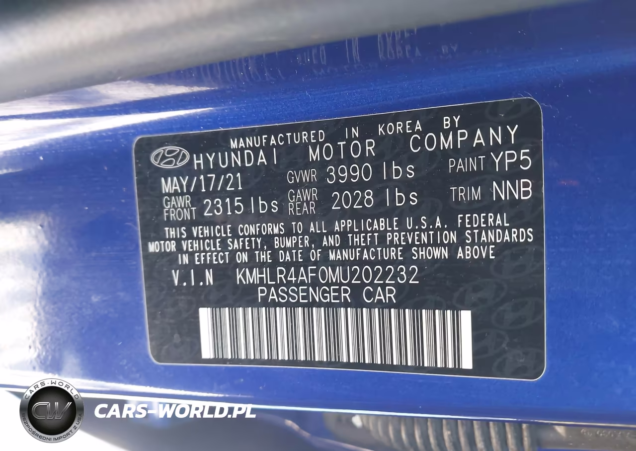 2021 Hyundai Elantra N Line VIN:KMHLR4AF0MU202232 - 9