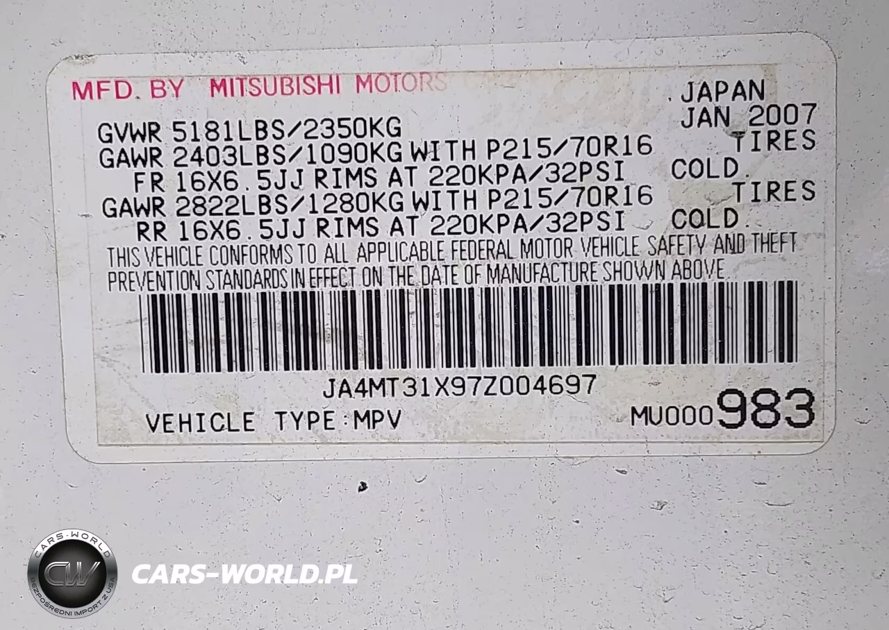 2007 Mitsubishi Outlander Ls VIN:JA4MT31X97Z004697 - 9