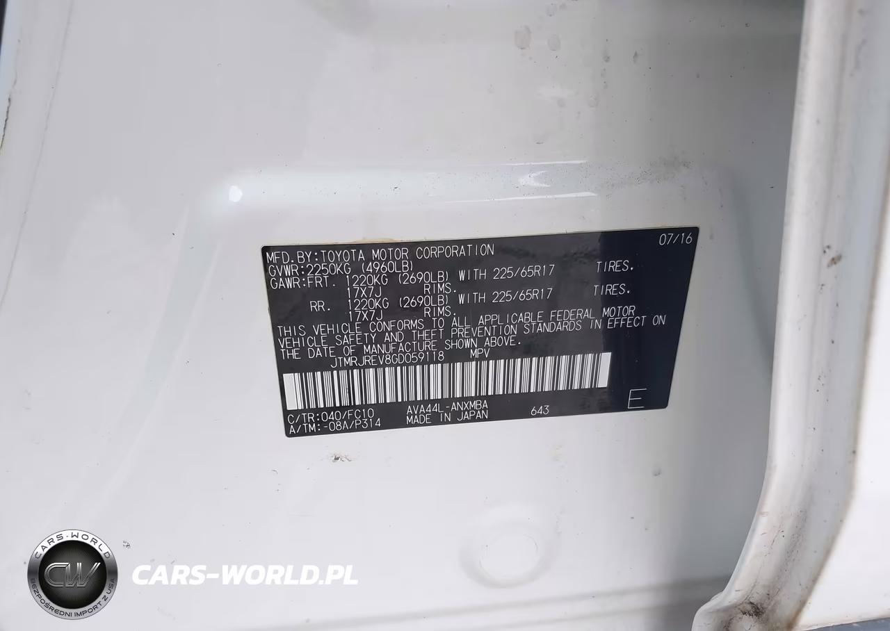 2016 Toyota Rav4 Hybrid Xle VIN:JTMRJREV8GD059118 - 9