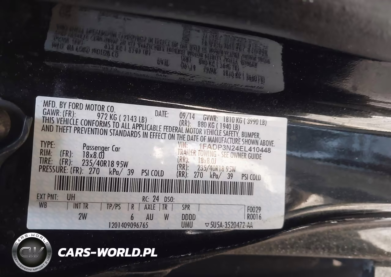 2014 Ford Focus Titanium VIN:1FADP3N24EL410448 - 9