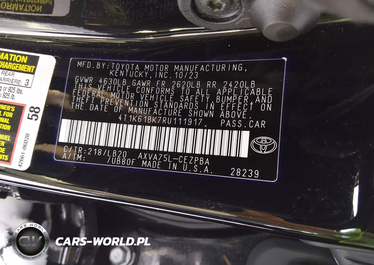 2024 Toyota Camry Xse VIN:4T1K61BK7RU111917 - 9