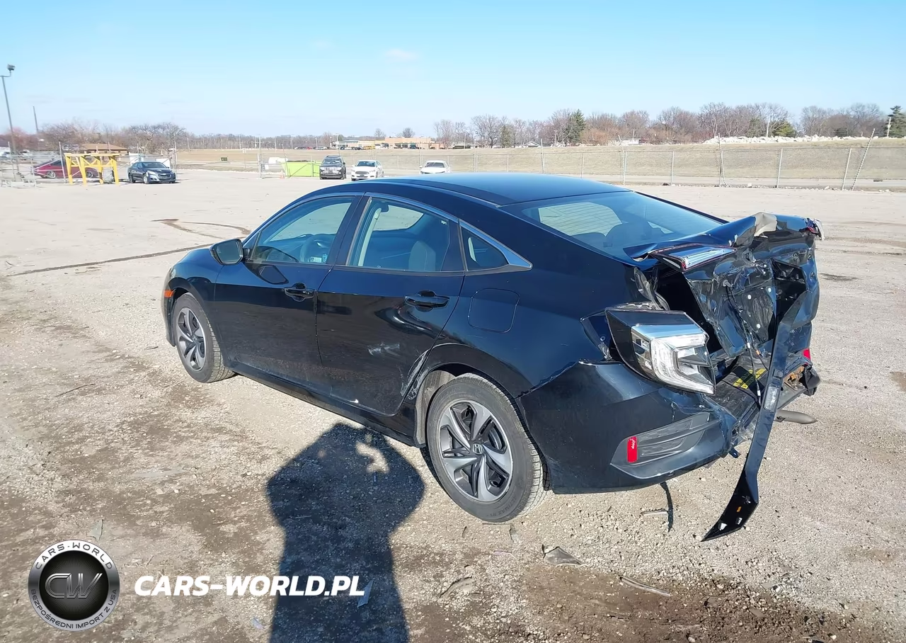 2019 Honda Civic Lx VIN:19XFC2F62KE000634 - 3
