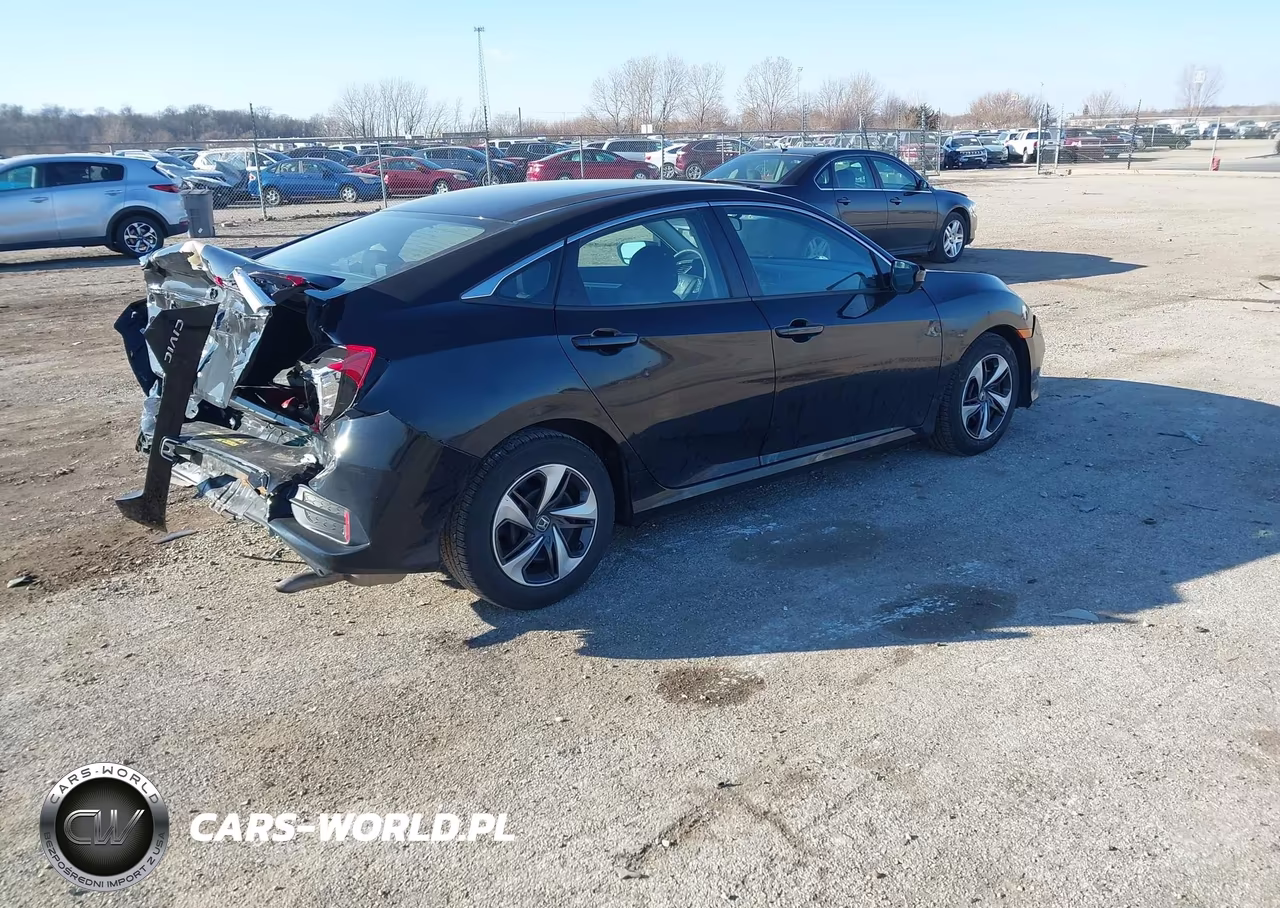 2019 Honda Civic Lx VIN:19XFC2F62KE000634 - 4