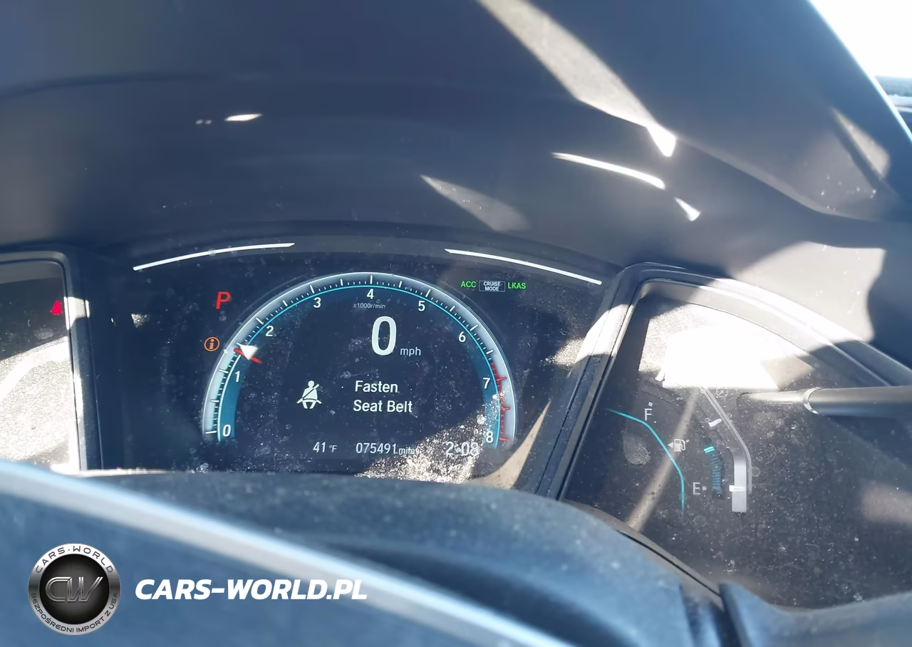 2019 Honda Civic Lx VIN:19XFC2F62KE000634 - 7