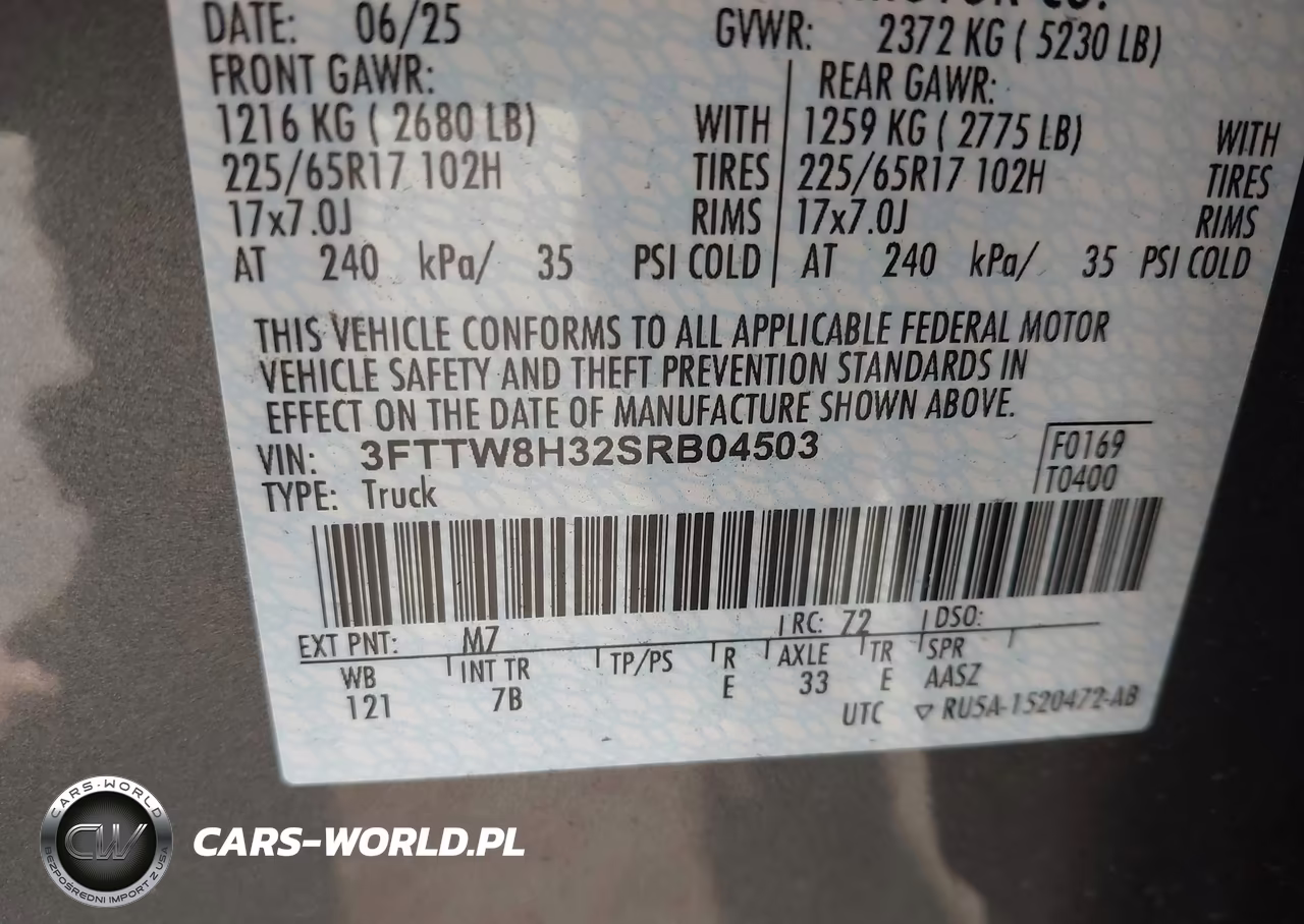 2025 Ford Maverick Xlt VIN:3FTTW8H32SRB04503 - 9