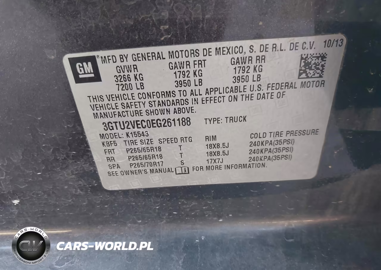 2014 GMC Sierra 1500 Slt VIN:3GTU2VEC0EG261188 - 9