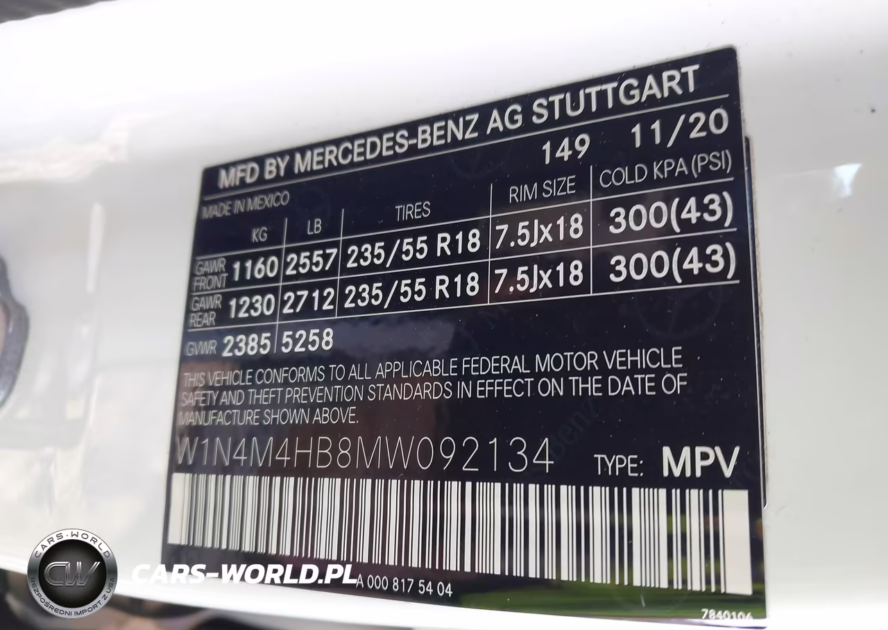 2021 Mercedes-Benz Glb 250 4Matic VIN:W1N4M4HB8MW092134 - 9