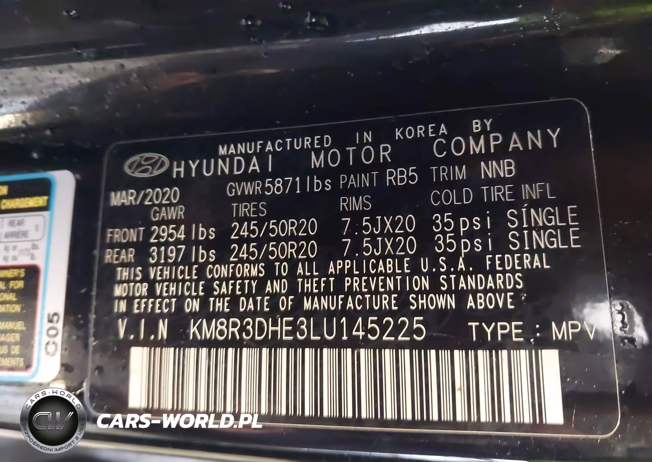 2020 Hyundai Palisade Sel VIN:KM8R3DHE3LU145225 - 9