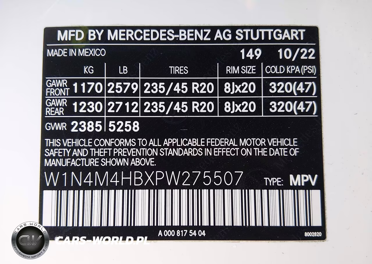 2023 Mercedes-Benz Glb 250 4Matic VIN:W1N4M4HBXPW275507 - 9