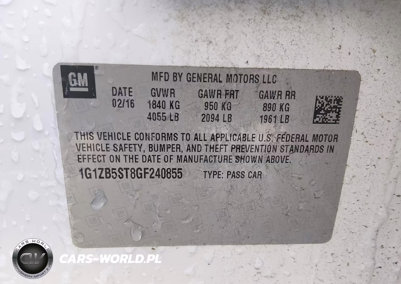2016 Chevrolet Malibu Ls VIN:1G1ZB5ST8GF240855 - 9