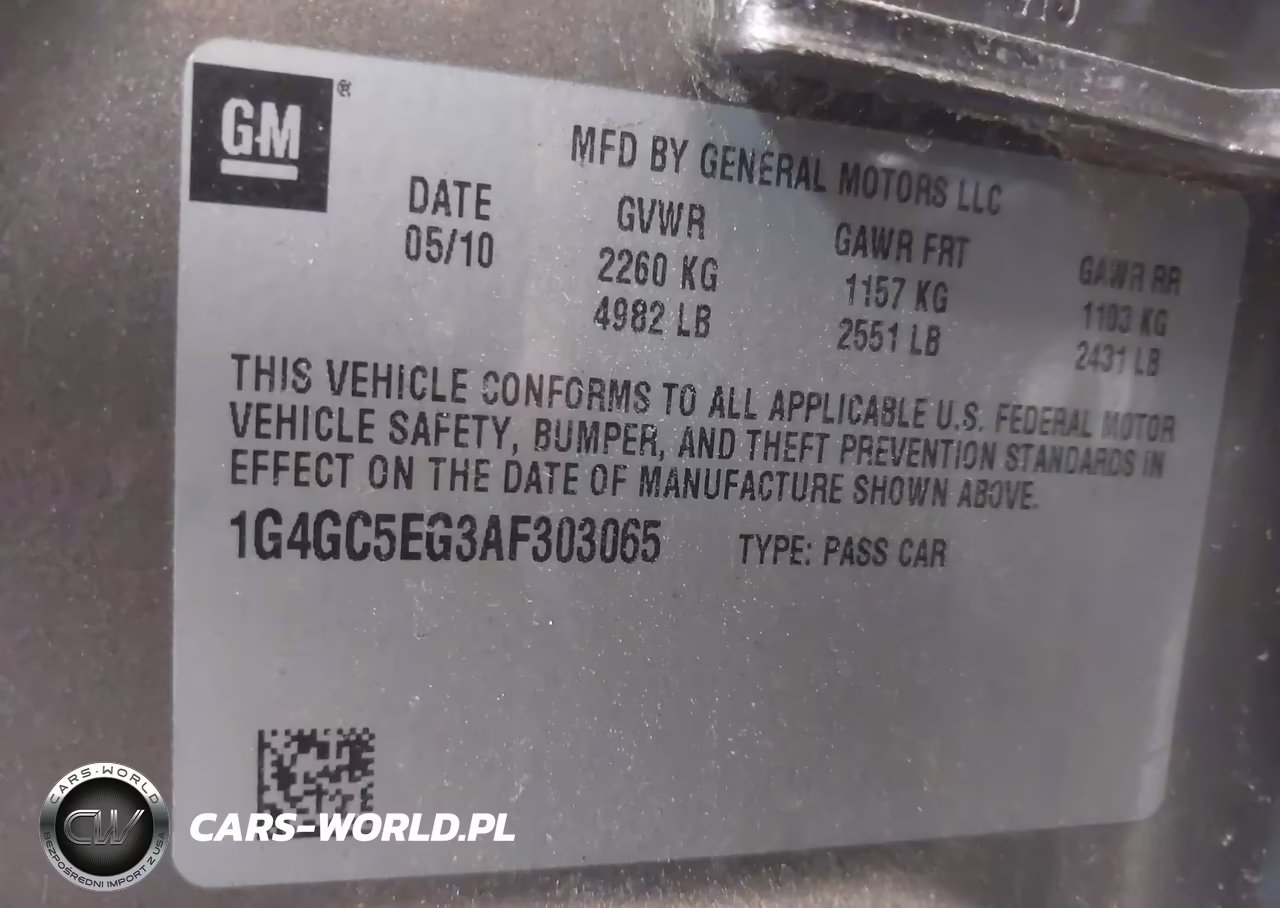 2010 Buick Lacrosse Cxl VIN:1G4GC5EG3AF303065 - 9