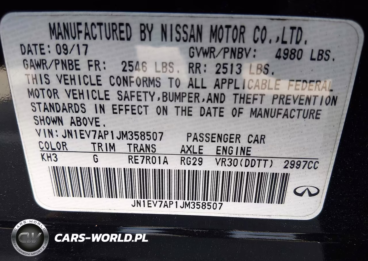 2018 Infiniti Q50 3.0T Sport VIN:JN1EV7AP1JM358507 - 9