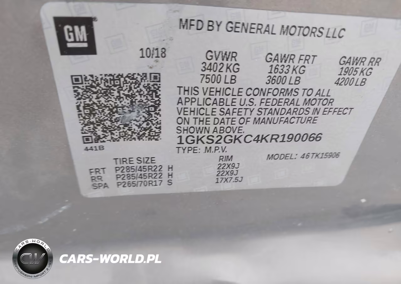 2019 GMC Yukon Xl Slt VIN:1GKS2GKC4KR190066 - 9