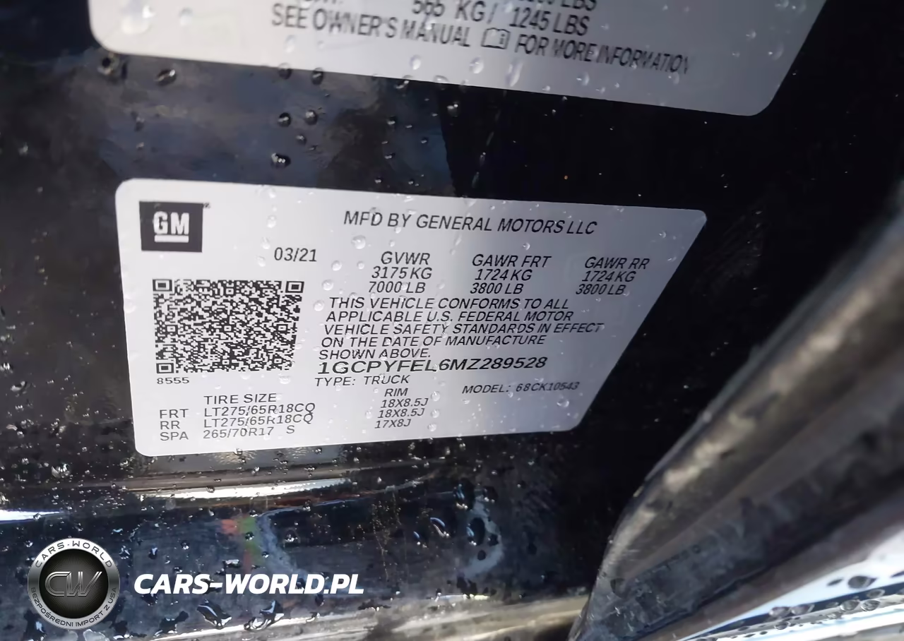 2021 Chevrolet Silverado 1500 Lt Trail Boss VIN:1GCPYFEL6MZ289528 - 9