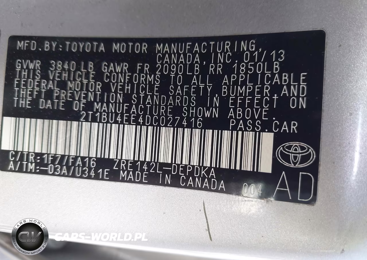 2013 Toyota Corolla L VIN:2T1BU4EE4DC027416 - 9