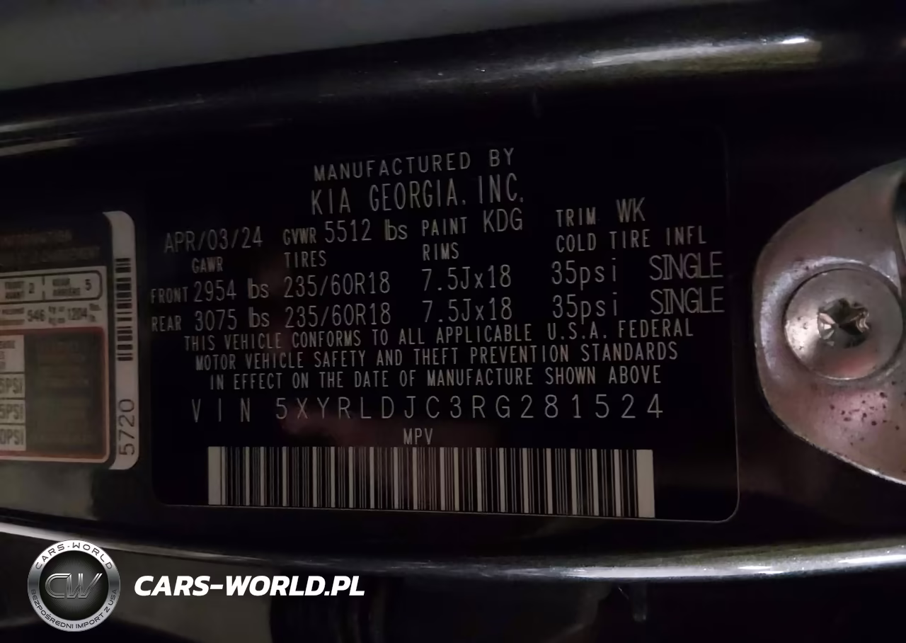 2024 Kia Sorento S VIN:5XYRLDJC3RG281524 - 9