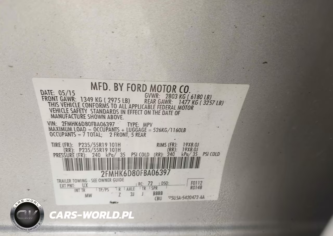 2015 Ford Flex Limited VIN:2FMHK6D80FBA06397 - 9