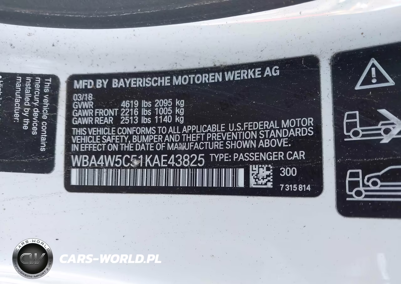 2019 BMW 430I xDrive VIN:WBA4W5C51KAE43825 - 9