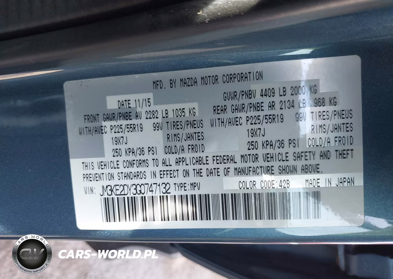 2016 Mazda Cx-5 Grand Touring VIN:JM3KE2DY3G0747132 - 9