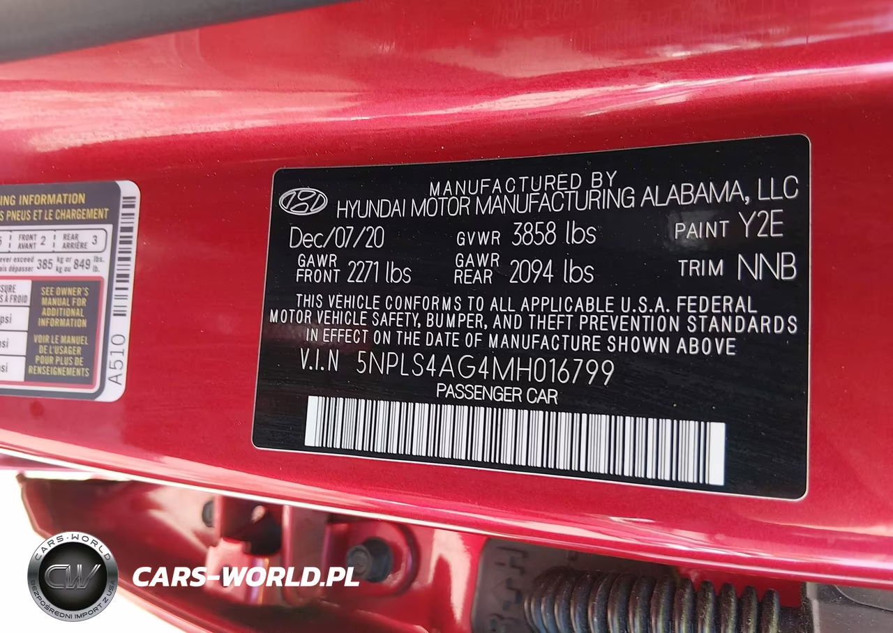 2021 Hyundai Elantra Sel VIN:5NPLS4AG4MH016799 - 9